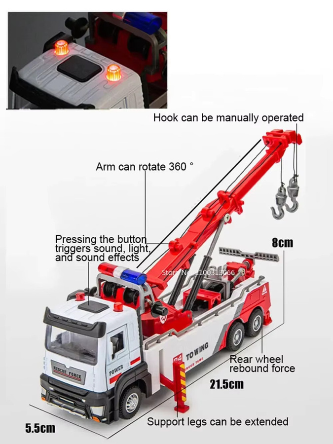 caipo Engineering Auto Modell, 1:32, Metall, Wrecker Lkw, Fahrzeuge - Bild 3