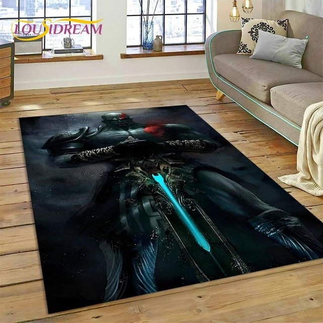 Karpetti God of War Kratos 3D Teppich für Kinderzimmer und Wohnzimmer, Mehrfarbig, B/T: 60 x 40 cm - Bild 1