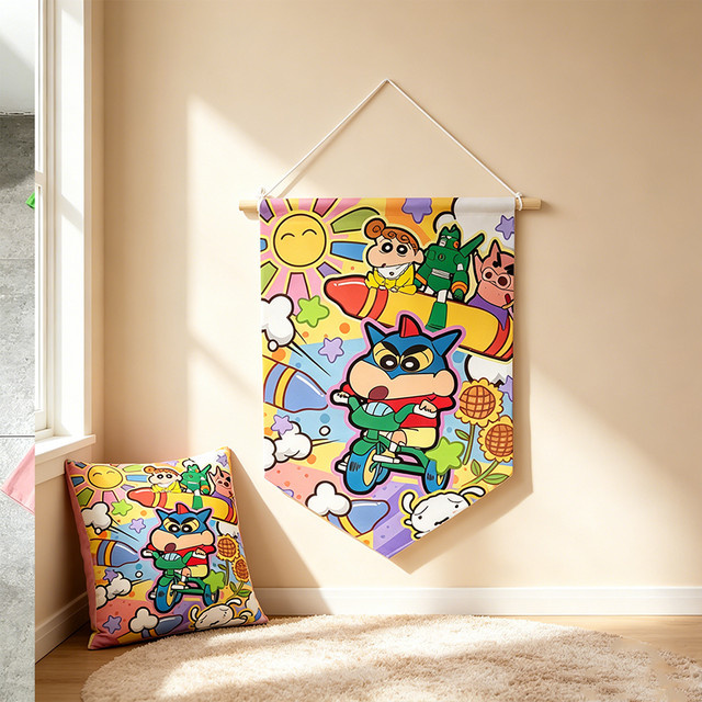 Bandai Crayon Shin-chan Wanddekoration als hängendes Anime-Banner in Mehrfarbig - Bild 1