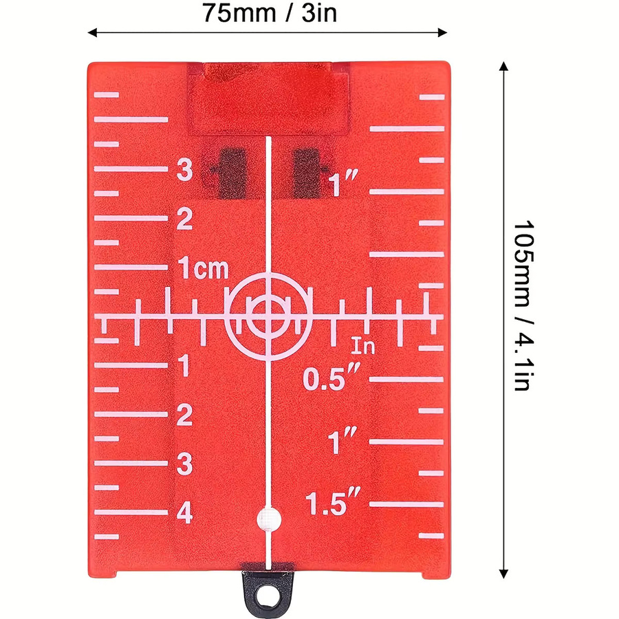 NIUXIANG Magnetische Laser Target Bodenzielplatte mit Halterung für Strahllaser in Grün und Rot - Bild 4