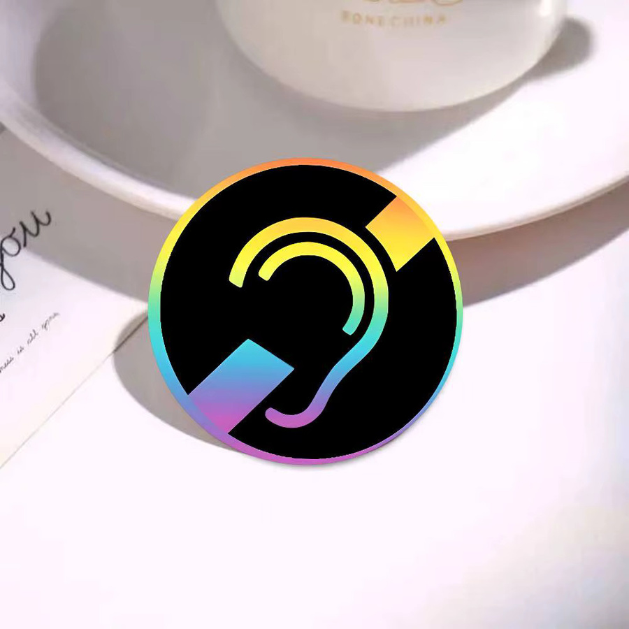 Brosche Regenbogen Symbol, Unisex - Bild 4