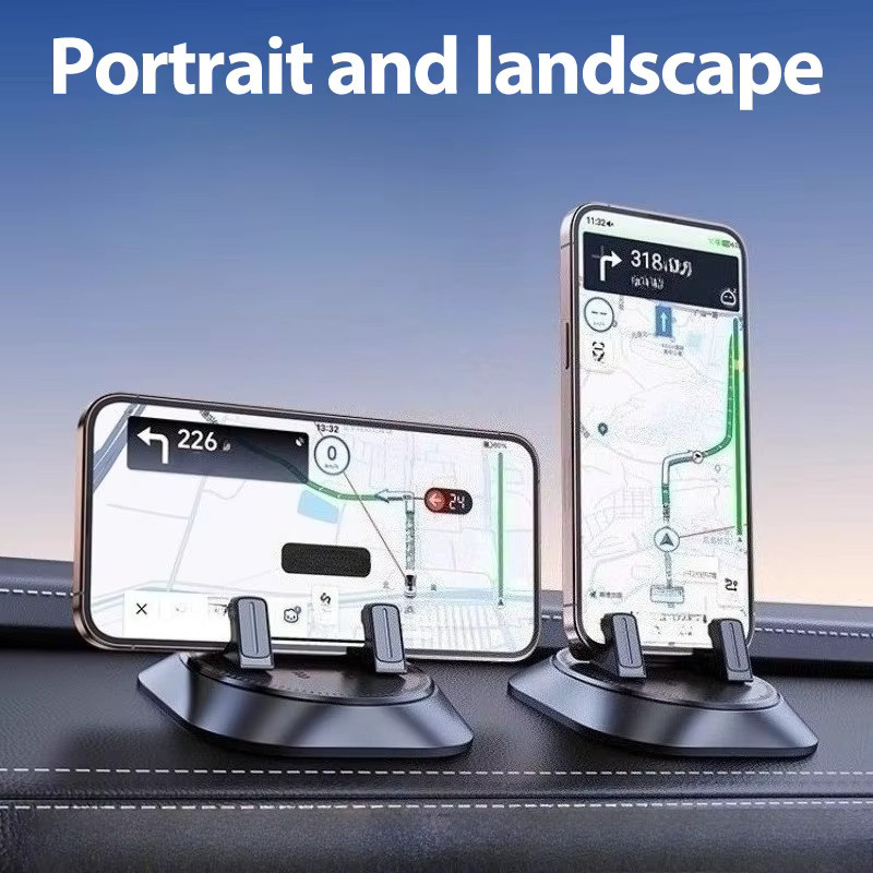 LCARS Universal 360-Grad-Drehung Auto Telefonhalterung für das Armaturenbrett mit rutschfestem Klebepad in Schwarz - Bild 2