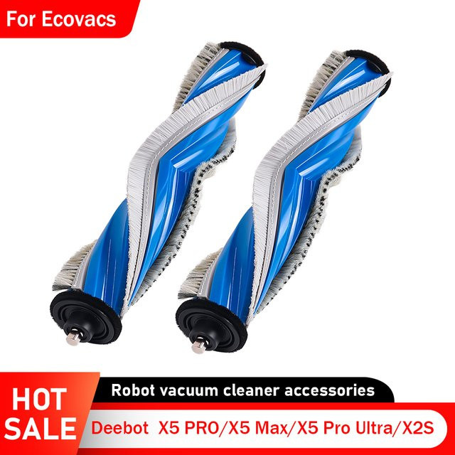 Ecovacs Hauptwalzenbürste für X5 Pro, X5 Max, X5 Pro Ultra und X2S Kehrroboter Staubsauger Zubehör, Blau, Waschbare Bürste - Bild 1