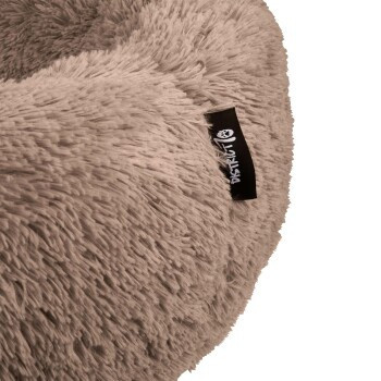 District 70 FUZZ Heimtierbett Donut-Design aus Mikrofaser in Braun Größe L - Bild 2