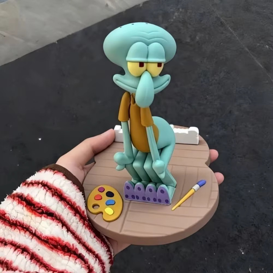 Bandai SpongeBob Schwammkopf Squidward Handyhalter, Desktop-Ornament - Bild 5