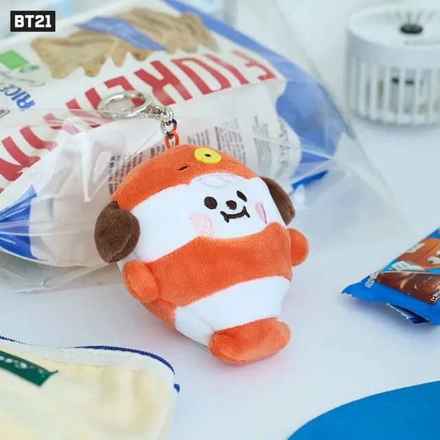 LINE FRIENDS BT21 Ocean Friends Schlüsselanhänger-Puppe, Plüsch / Textil, Meerestiere, Bunt / Mehrfarbig - Bild 1