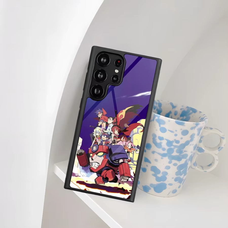Gurren Lagann Cartoon Handyhülle für Samsung Galaxy S26 S25 S24 S23 S22 S21 S20 FE Edge Plus Ultra in Schwarz und Multicolour aus PC und TPU - Bild 2