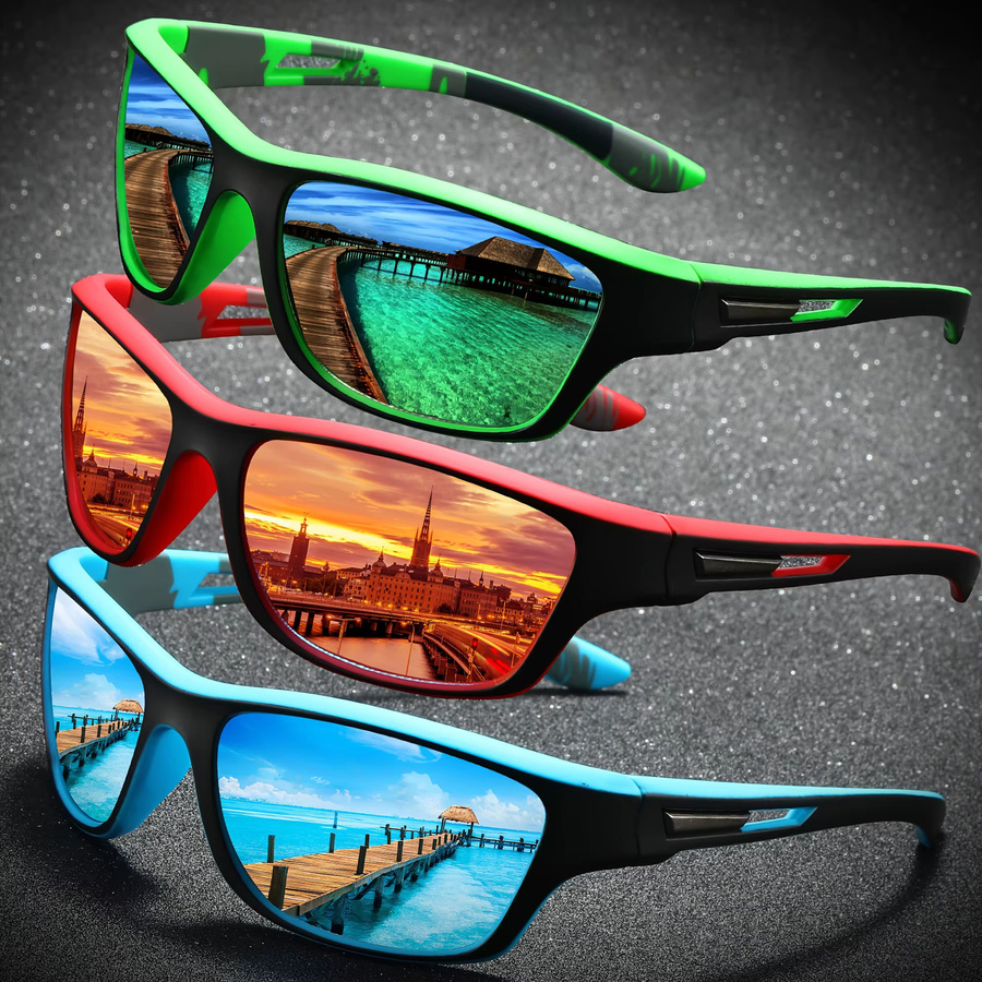 VEGUEROS Sportsonnenbrille, Vollrand, Kunststoff, Unisex - Bild 2