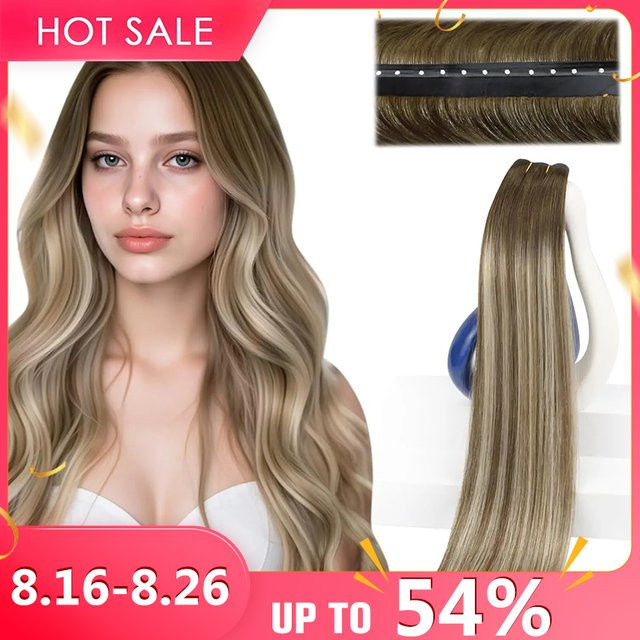 VeSunny Haarverlängerungen Balayage Genius, Echthaar, gerade, Mikroperlen - Bild 1
