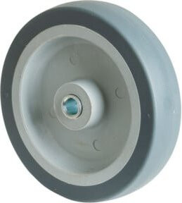 BS Gummirad A80.100 Rollen in Grau mit 100 mm Raddurchmesser - Bild 1