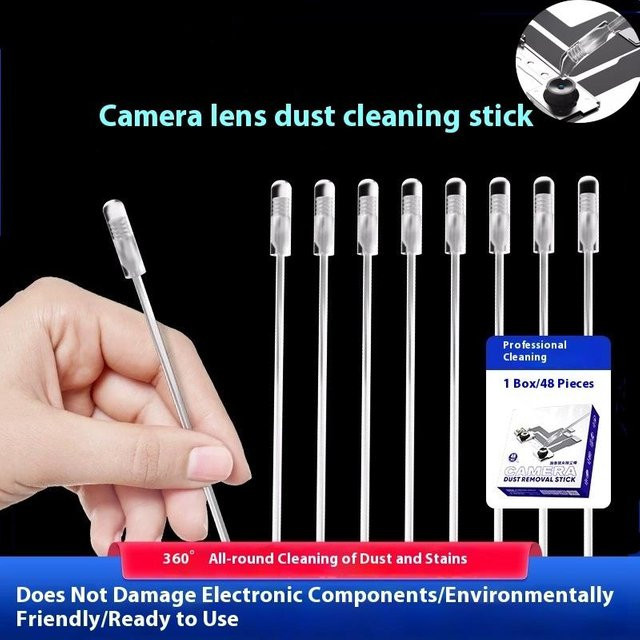 Tragbares Kamera Objektiv Reiniger Set aus synthetischem Harz zur Staub- und Fingerabdruckentfernung für dein Telefon, transparent - Bild 1