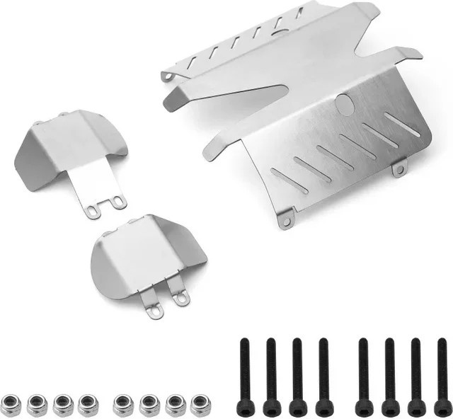 Tamiya Chassis Armor Guard Schutz Unterfahrschutz, Metall, Grau, Zubehör - Bild 1