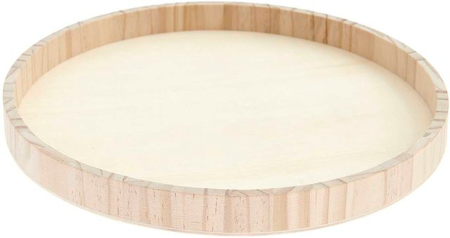 Rico Design Holztablett natur rund Durchmesser: 30 cm - Bild 1