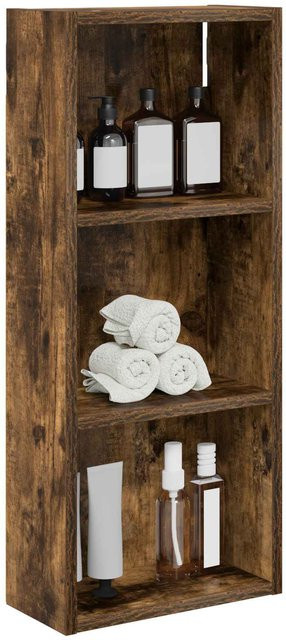 Yiwydaa Badezimmer-Wandschrank aus Eiche in Braun, B/T/H: 30 x 14 x 70 cm - Bild 1
