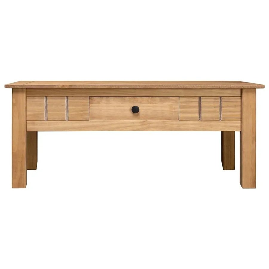 vidaXL Couchtisch aus Massivholz Panama-Kiefer in Braun, B/T/H: 100 x 60 x 45 cm - Bild 2