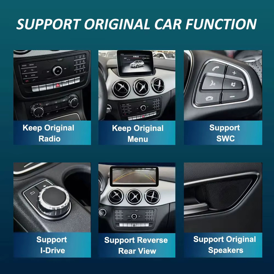 LIARO-NAVI Android 16 Auto-Multimedia-Radio mit QLED Ultra-dünnem Bildschirm und Carplay für Mercedes Benz GLE 2015 - 2019 inklusive GPS, Schwarz - Bild 3