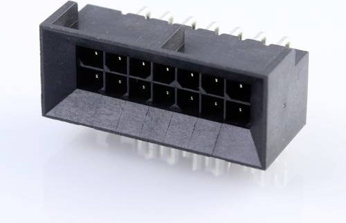 Molex Einbau-Stiftleiste Standard 14-polig in Schwarz und Gold - Bild 1