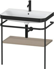 Duravit Möbelwaschtisch-Kombi Happy D.2 Plus in Weiß mit Metallkonsole, B/T: 77,5 x 49 cm - Bild 1