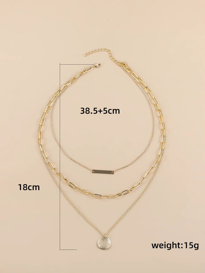 amofa Halskette, vergoldet, Mehrschicht, Damen - Bild 2