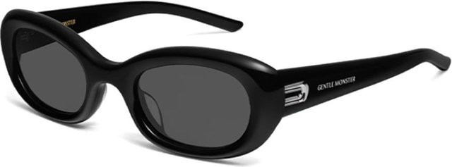 Gentle Monster SAVAGE-01 Sonnenbrille, Vollrand, Oval, Schwarz, Grau, Unisex - Bild 1