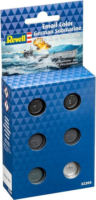 Revell German Submarine Type IX C/40 (U190), Email Color
Revell German Submarine Type XI C/40 (U190), Email Color - Bild 1
