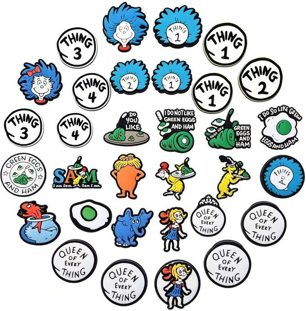 Potdemiel Schuh-Charms, PVC, Dr.Seuss - Bild 1