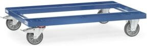 Fetra Paletten-Fahrgestell 22501 aus Stahl in Blau mit TPE-Reifen, Ladefläche B: 123 cm, T: 82 cm - Bild 1