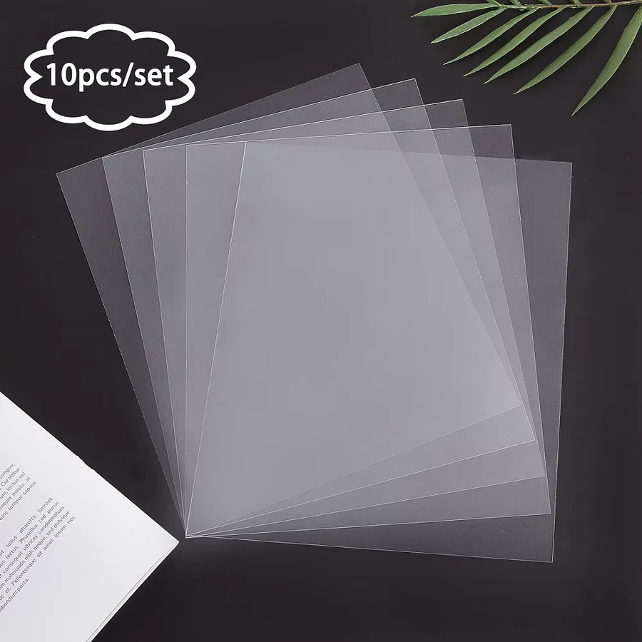 10er Set transparente Acrylplatten für Bilderrahmen, rechteckig, B: 25,3 cm, H: 20,2 cm, Tiefe: 0,07 cm - Bild 2