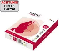 MAESTRO Kopierpapier Standard + Weiß A3 80g 500 Blatt PEFC-zertifiziert - Bild 1