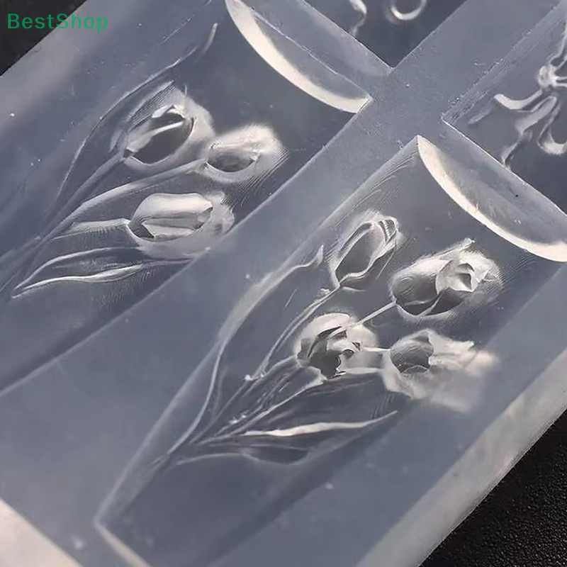 HNKMP 3D-Silikon-Nagelformen, Schleife und Tulpe, transparent - Bild 3