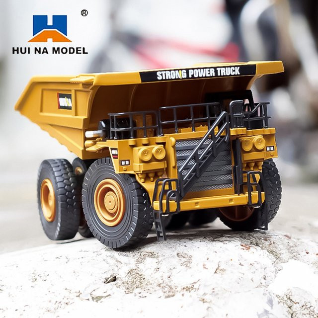 HUINA Dump Truck und Backhoe Loader Alloy Spielzeugautos - Bild 1