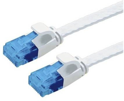VALUE Patchkabel Kat.6A (Class EA) UTP, extra-flach, weiß, Länge: 1,5 m - Bild 1