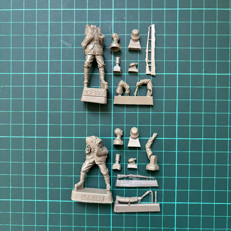 MEEKLION MODEL Militär Deutsche Soldaten werfen Granaten, Modellbausatz, 1/35 - Bild 2
