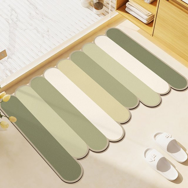 VIKAMA Badezimmer-Fußmatte aus Kieselgur, wasserabsorbierend und rutschfest - Bild 1
