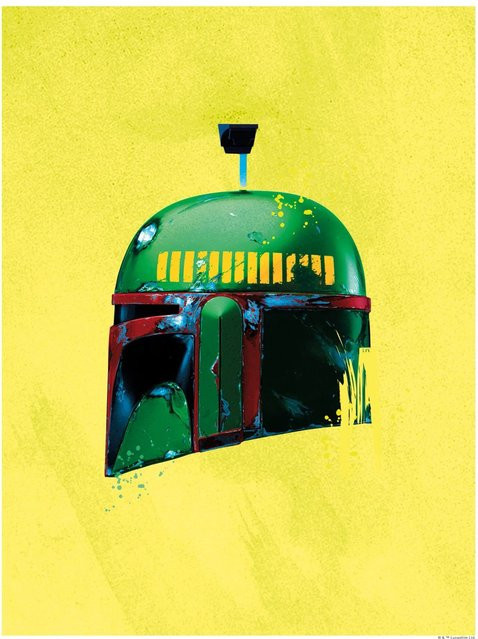 Komar Wandbild Star Wars Boba Fett, bunt, B: 40 cm, H: 50 cm - Bild 1