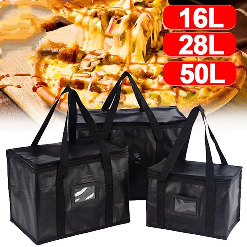 LKEEP Thermotasche für Lebensmittellieferung und Pizza in Schwarz - Bild 2
