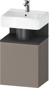 Duravit Waschtischunterschrank Qatego in Graphitgrau, B/T/H: 44 x 35 x 64,5 cm - Bild 1