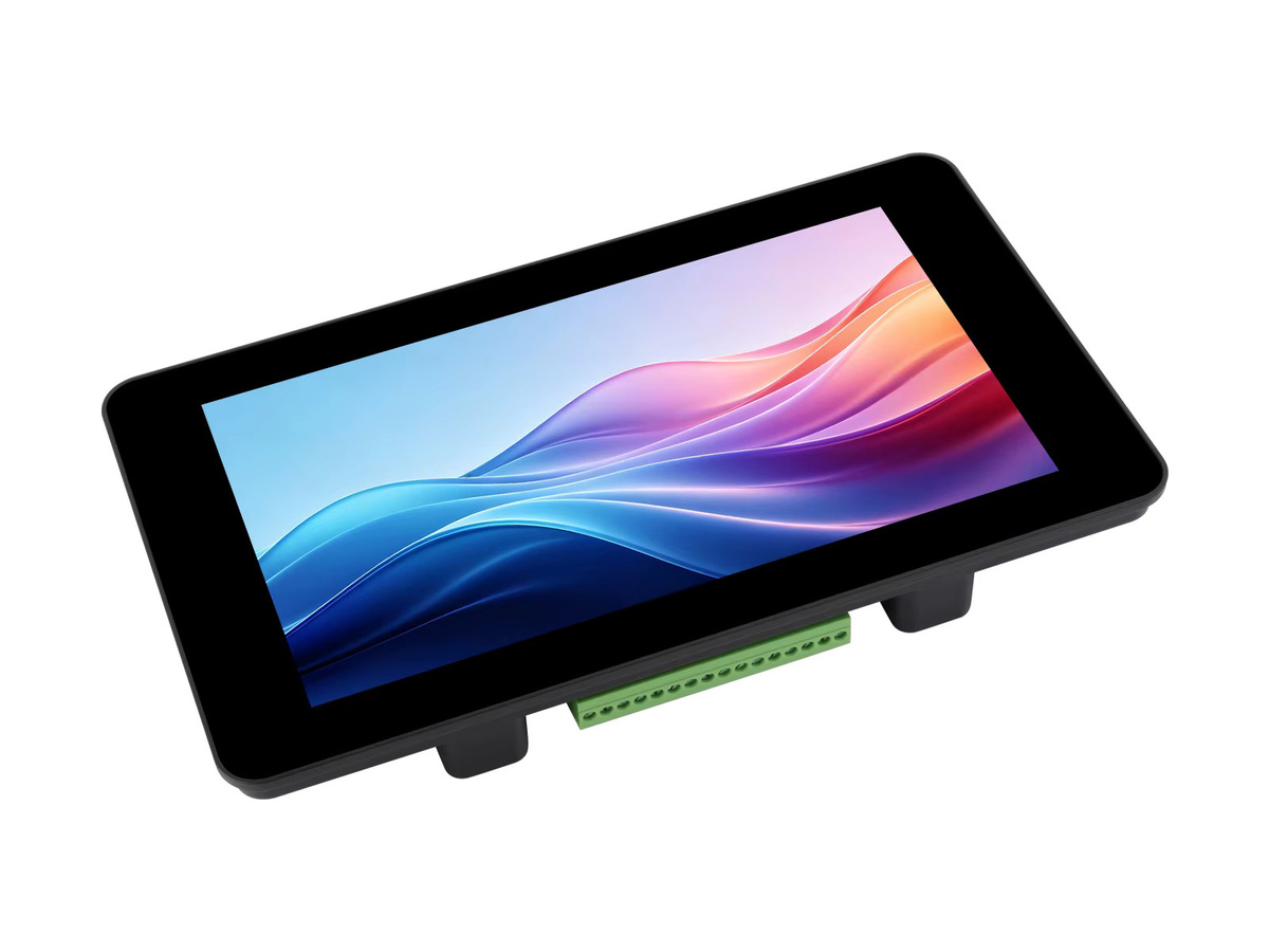 Waveshare ESP32-S3 7-Zoll AI Voice Touch Display Entwicklungsboard in Schwarz mit IPS-Display und 5-Punkt-Touch sowie Wi-Fi Unterstützung - Bild 2