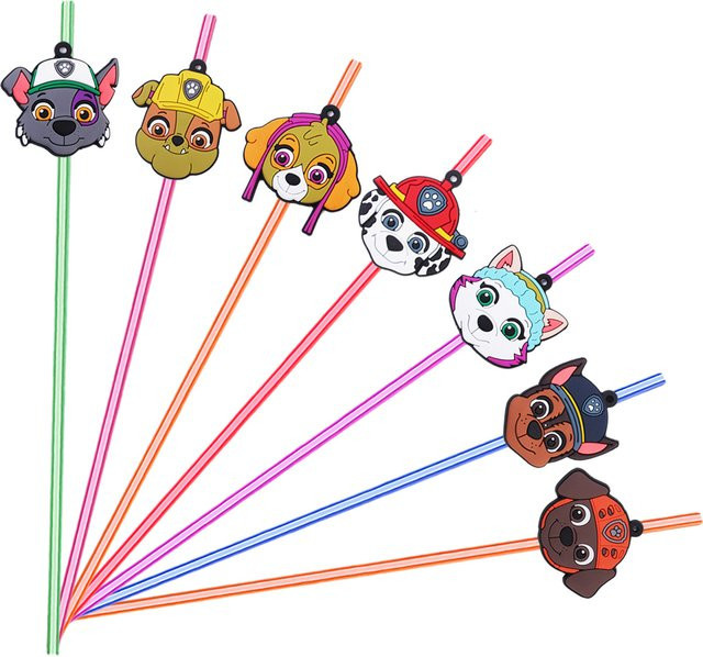TAKARA TOMY Paw Patrol Trinkhalme, wiederverwendbare Trinkhalme - Bild 1