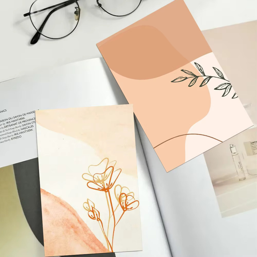 Beige DIY Postkarten aus Papier für Desktop und Wanddekoration - Bild 2