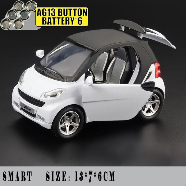 Linyi toy car Mercedes Benz Smart Fortwo Modellauto, 1:32, Metall, Sound & Licht, ab 14 Jahren - Bild 1