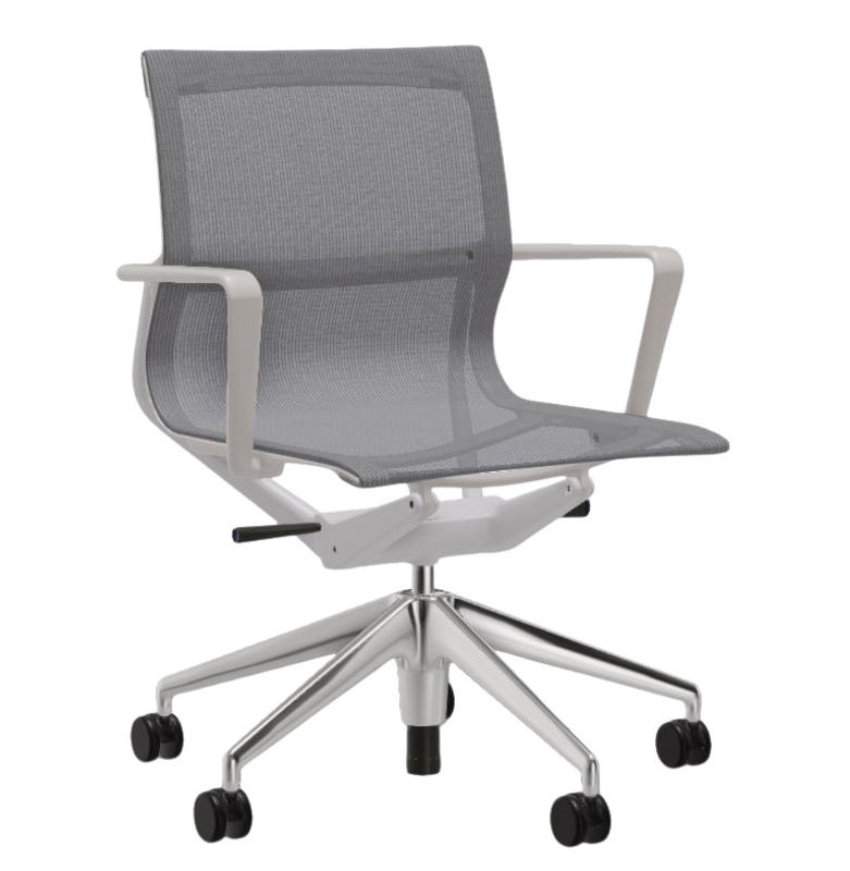 Vitra Physix Bürodrehstuhl mit Fünfstern Untergestell in Grau aus High-Tech-Textil - Bild 2