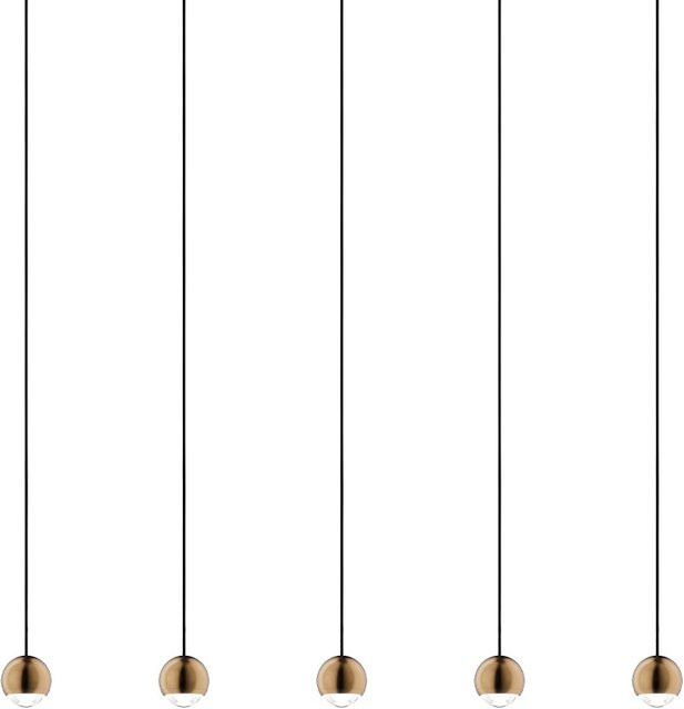DLS Lighting Cleo LP 5 LED-Pendelleuchte in Schwarz und Messing mit warmweißem Licht (2700K) - Bild 1