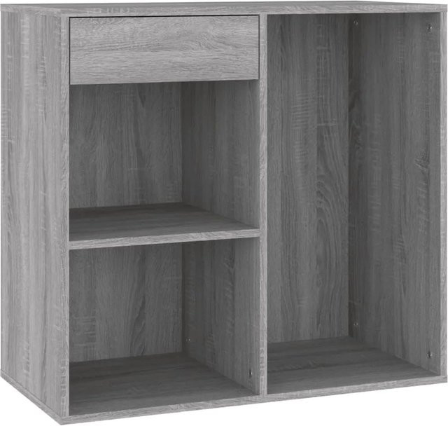 vidaXL Kosmetikschrank für das Badezimmer aus Holzwerkstoff, Grau, B/T/H: 80 x 40 x 75 cm - Bild 1