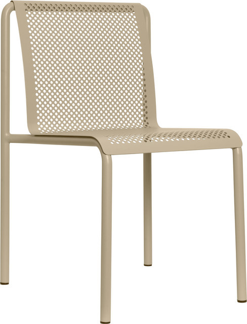 Ferm Living Dapple Outdoor Stuhl aus pulverbeschichtetem, verzinktem Stahl in Beige - Bild 1
