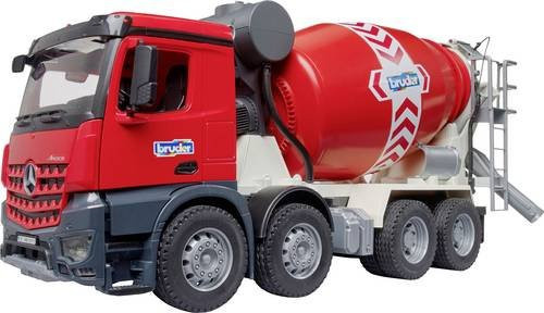 Bruder Mercedes Benz Arocs Betonmischer Baufahrzeug Modell in Rot - Bild 1