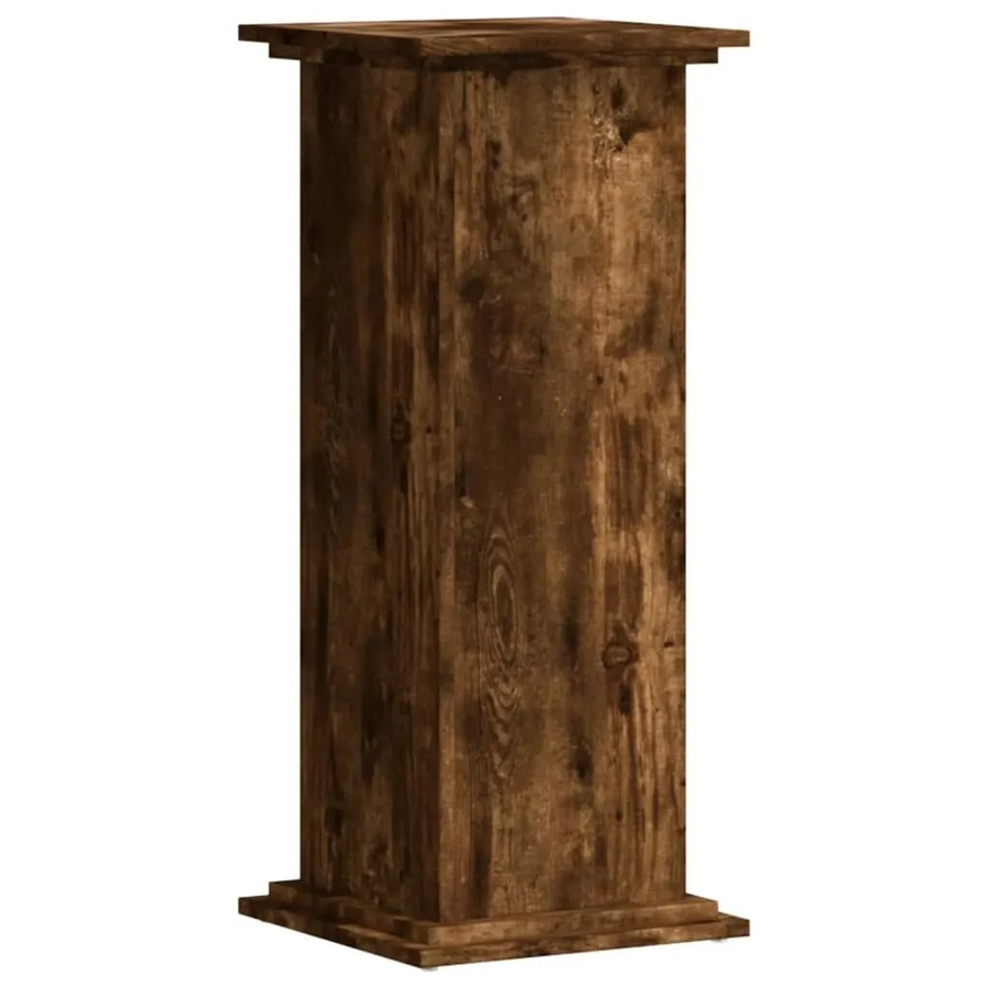 vidaXL Pflanzenständer aus Holzwerkstoff in Geräucherte Eiche, B/T/H: 33 x 33 x 80 cm - Bild 2