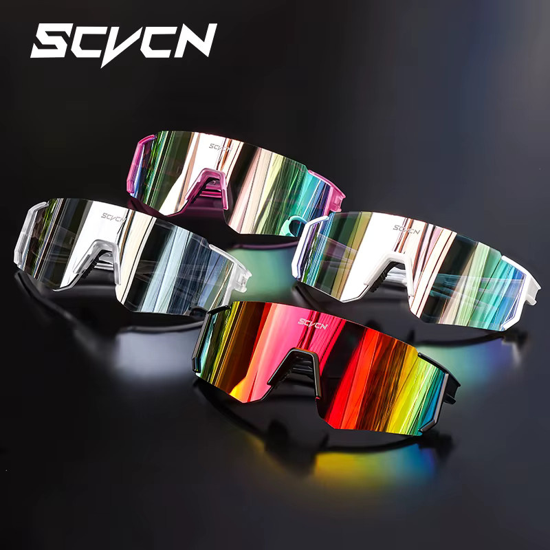 SCVCN Sportsonnenbrille, Kunststoff, UV400 - Bild 3