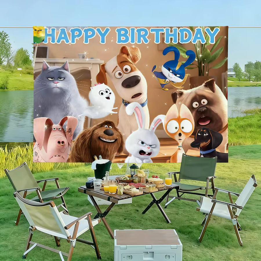 Warner Bros. Cartoon-T-Fahne The Secret Life of Pets Wanddeko Mehrfarbig B: 60,0 cm, H: 40,0 cm - Bild 4