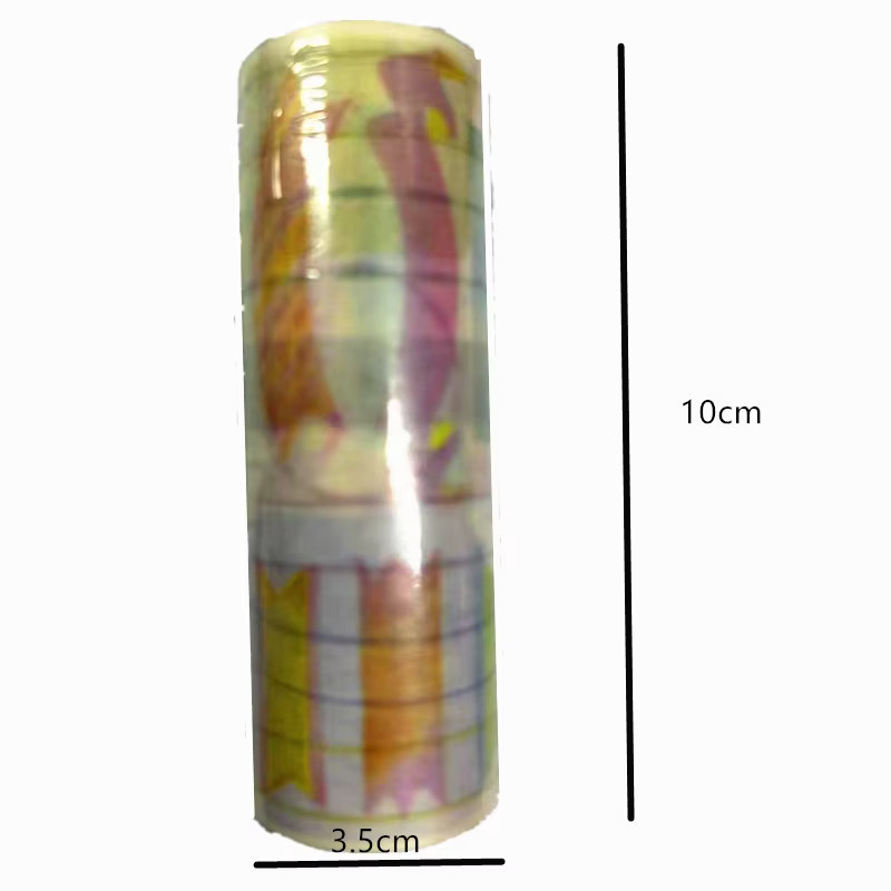 Selbstklebendes Washi Tape mit geometrischen Rahmen und Blumenmustern in Multicolour, Breite: 10 cm, ideal für Scrapbooking und DIY-Handwerk - Bild 2
